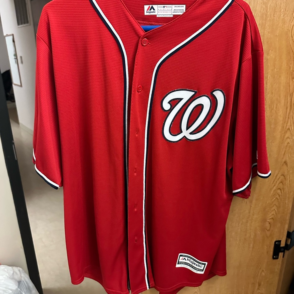 Majestic Red Baseball Jersey